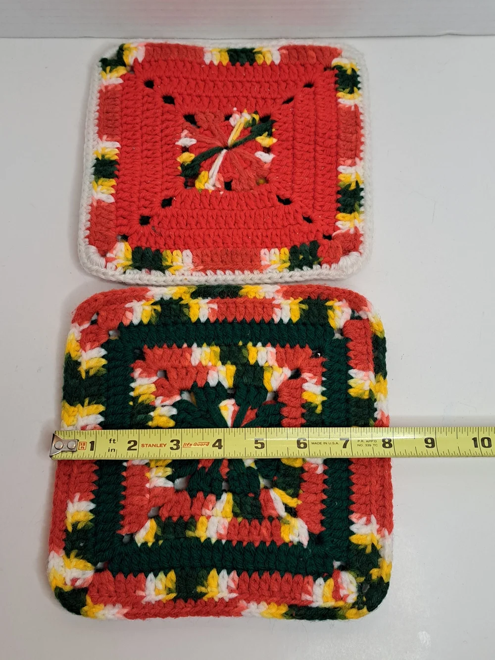 Home Made Vintage-Style Crochet Potholders/ Trivets and Table Centerpiece Mat
